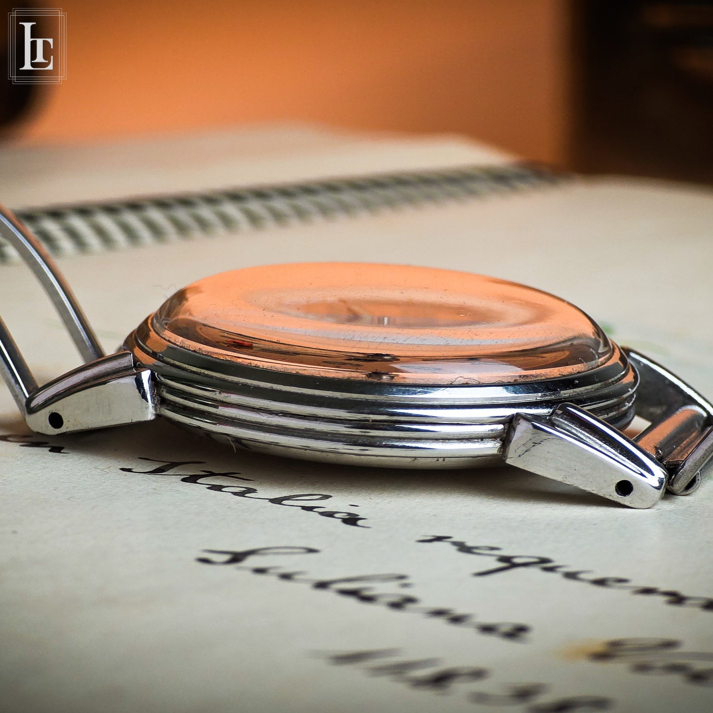Movado Calendograph Salmon