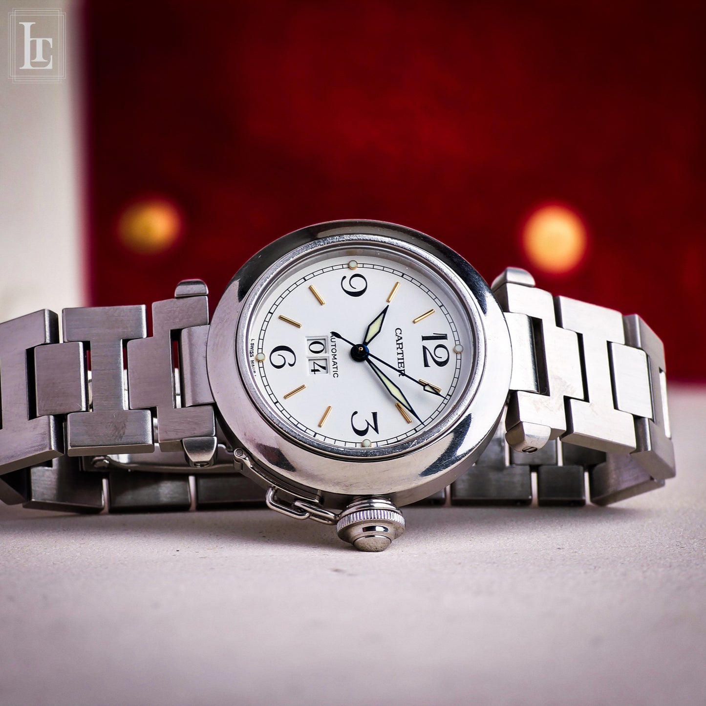 Cartier Pasha Ref. 2475 Gran Data white