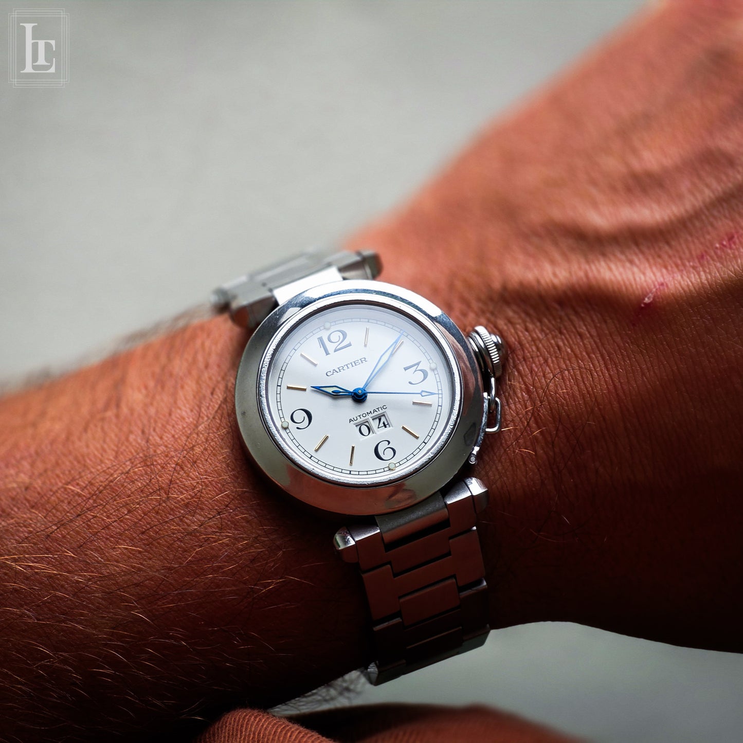 Cartier Pasha Ref. 2475 Gran Data white