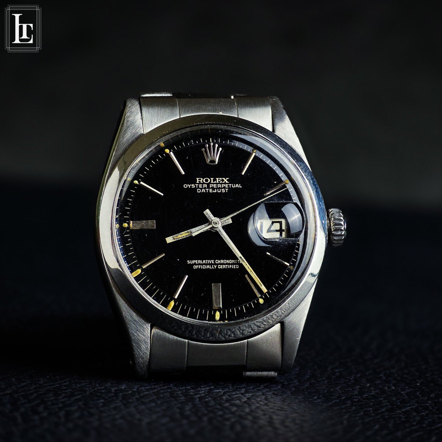 Rolex Datejust ref.1600 black gilt