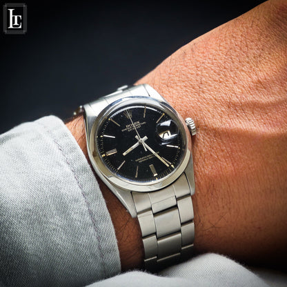 Rolex Datejust ref.1600 black gilt