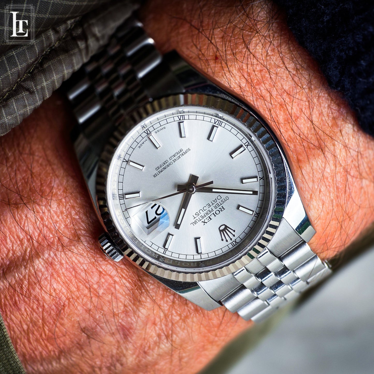 Rolex Datejust 116234 b&p white