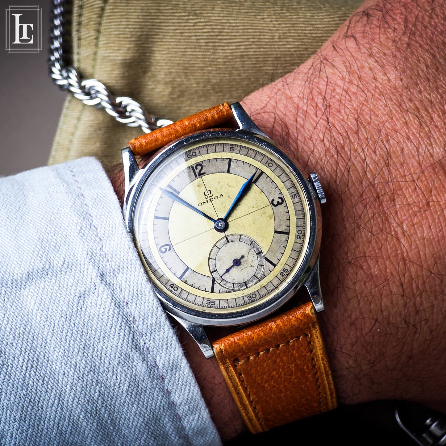 Omega CK 859 Sector Dial 26.5 two tone