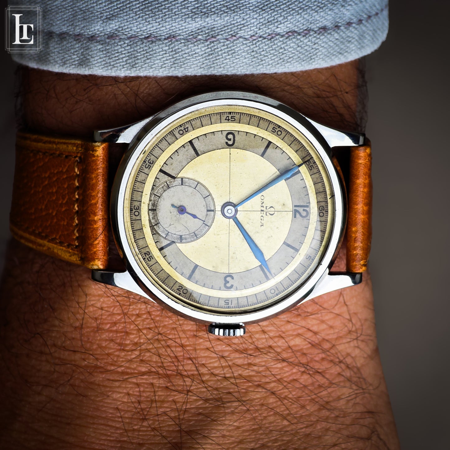 Omega CK 859 Sector Dial 26.5 two tone