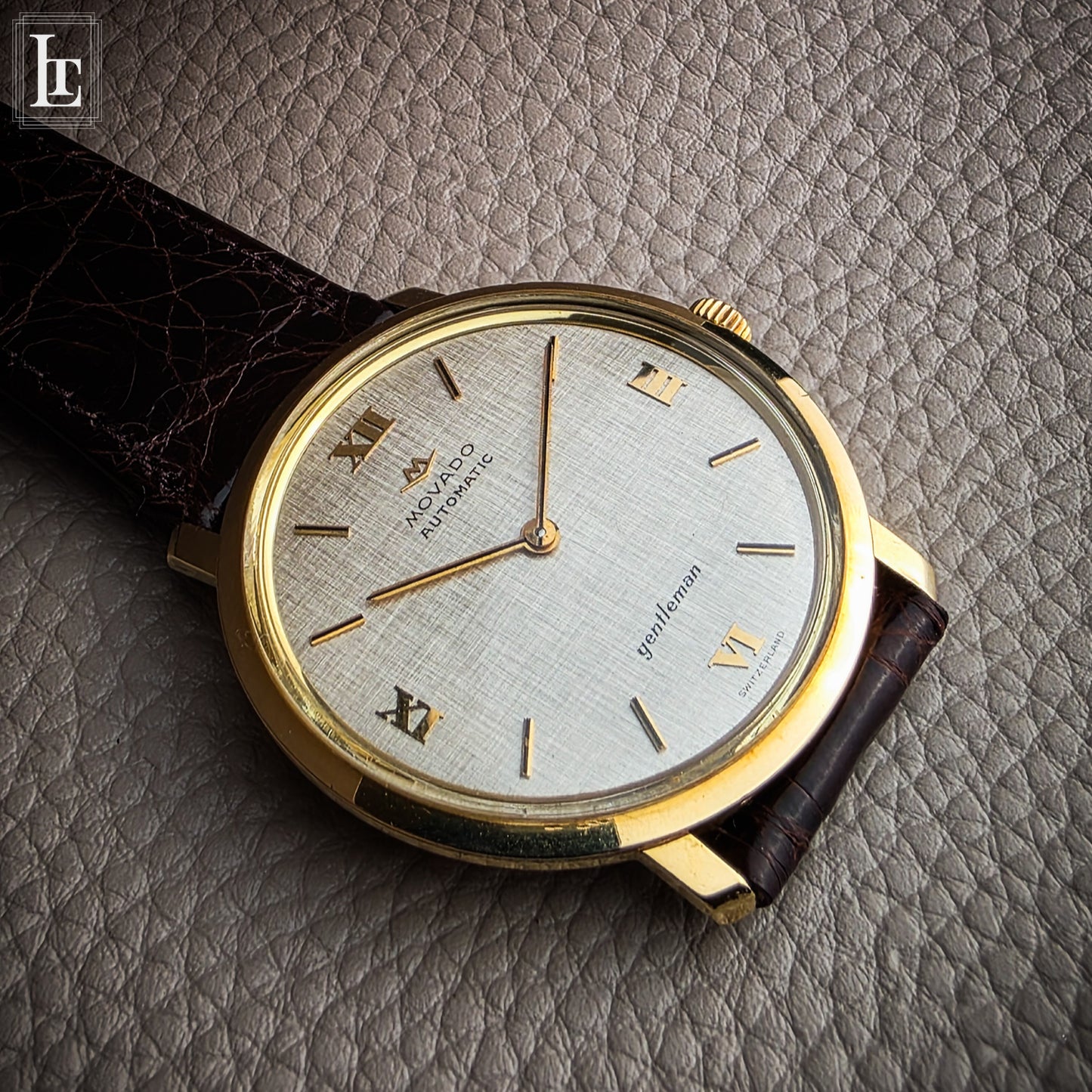 Movado Gentleman Automatic 18k linen