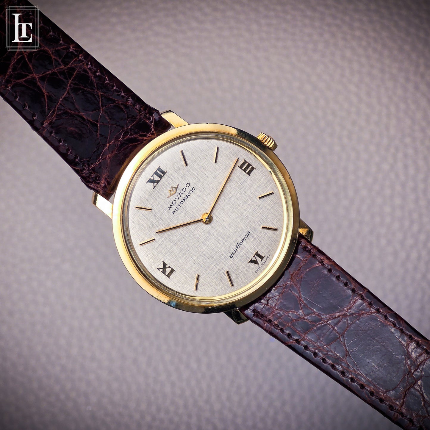 Movado Gentleman Automatic 18k linen