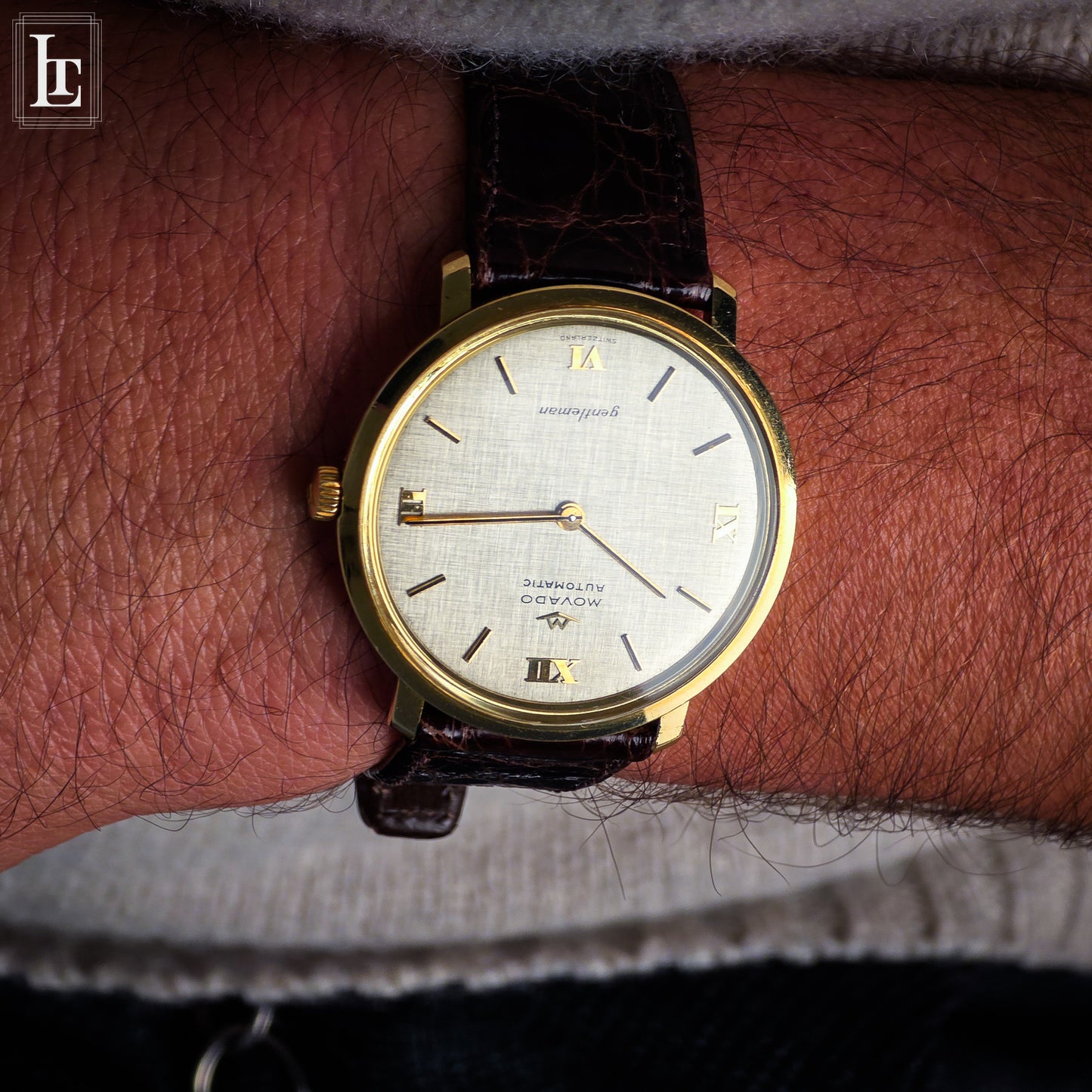 Movado Gentleman Automatic 18k linen