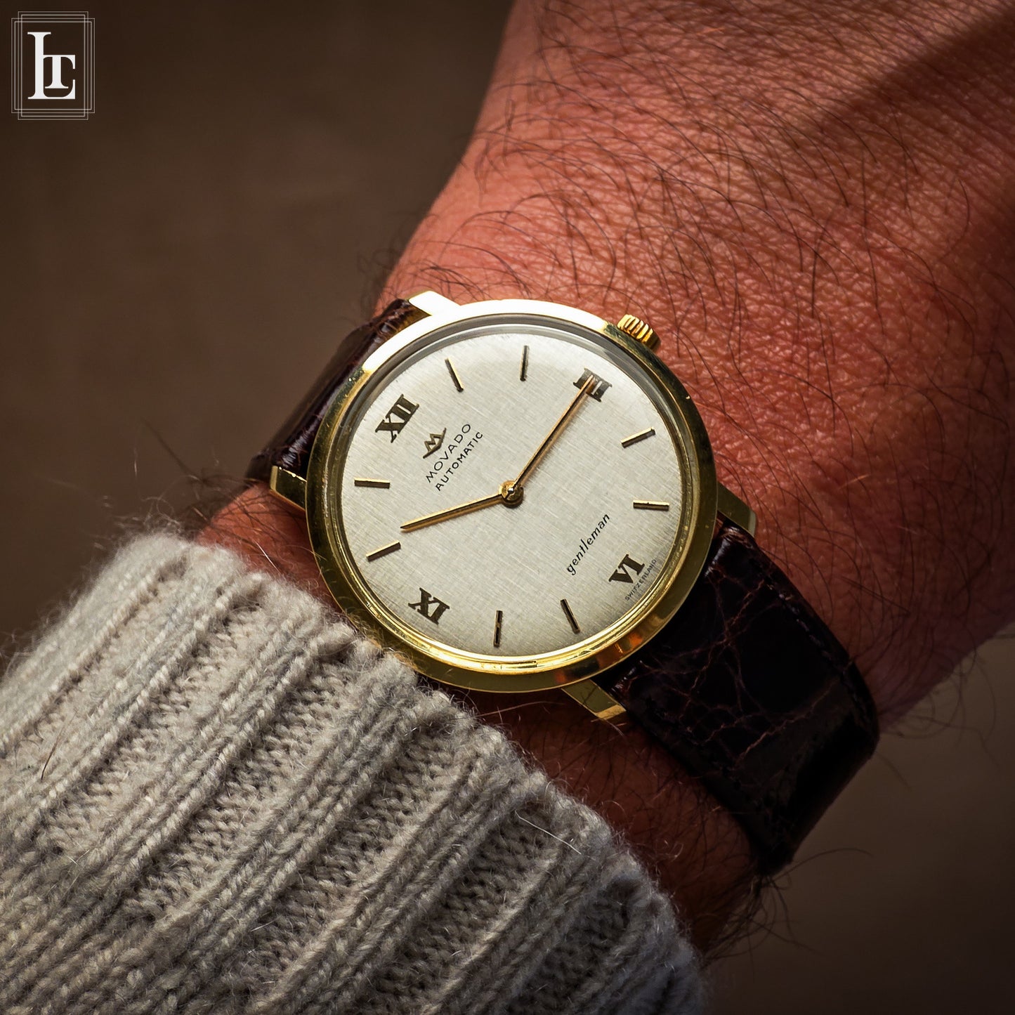 Movado Gentleman Automatic 18k linen