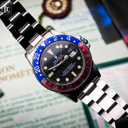 Rolex GMT Master 16750 Pepsi b&p