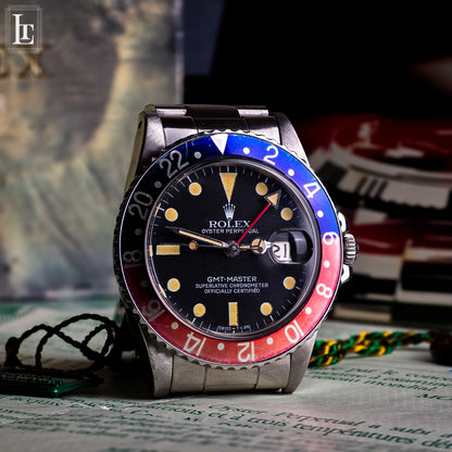 Rolex GMT Master 16750 Pepsi b&p