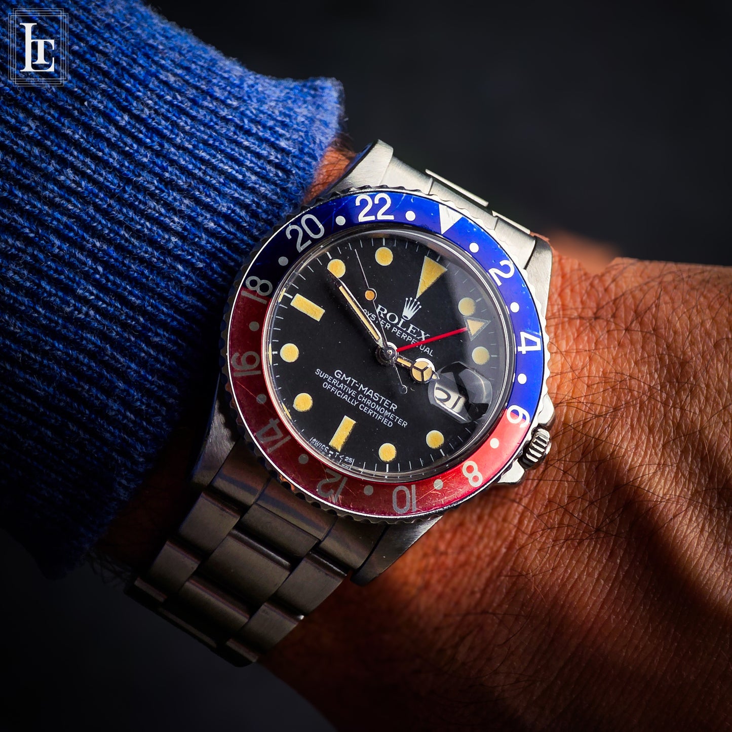 Rolex GMT Master 16750 Pepsi b&p