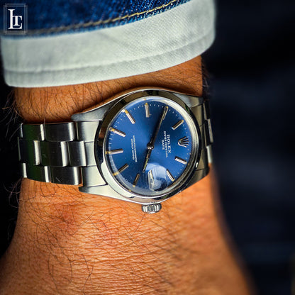 Rolex Date ref.1500 quadrante blue