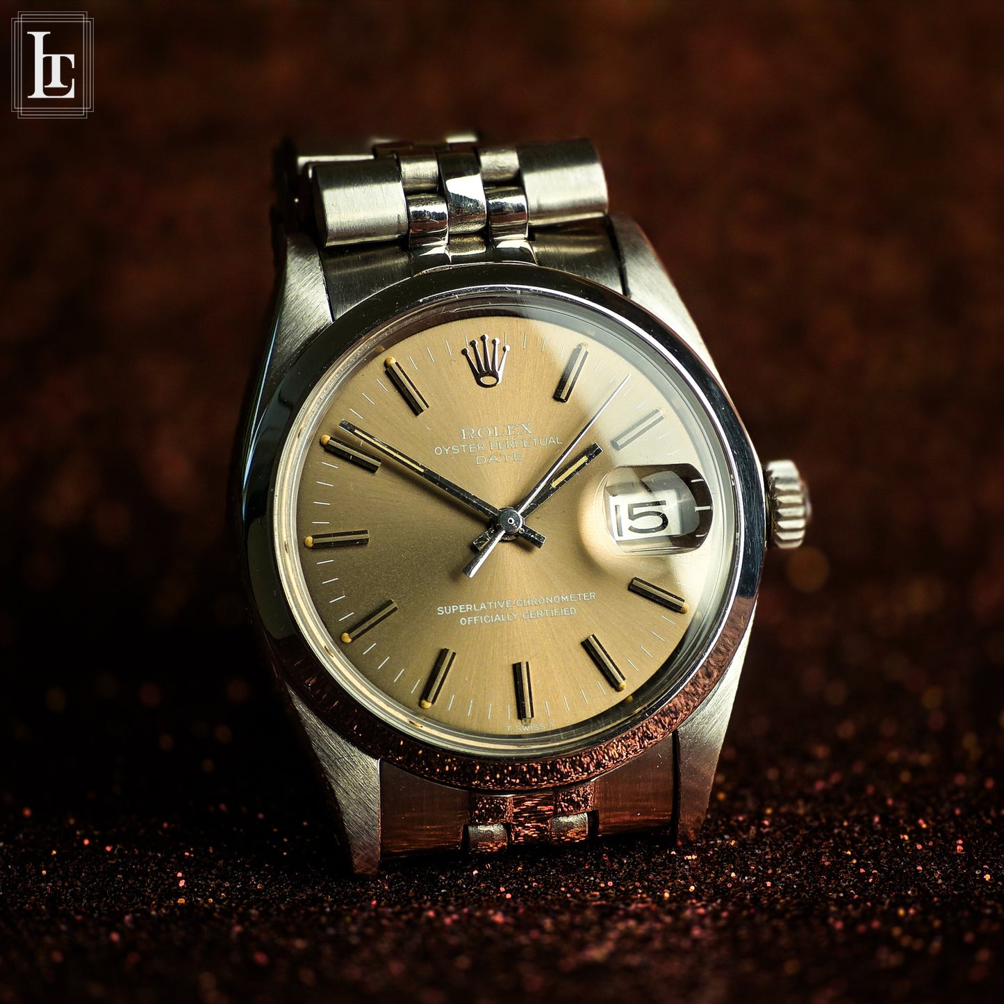 Rolex Date ref.1500 dial caramello