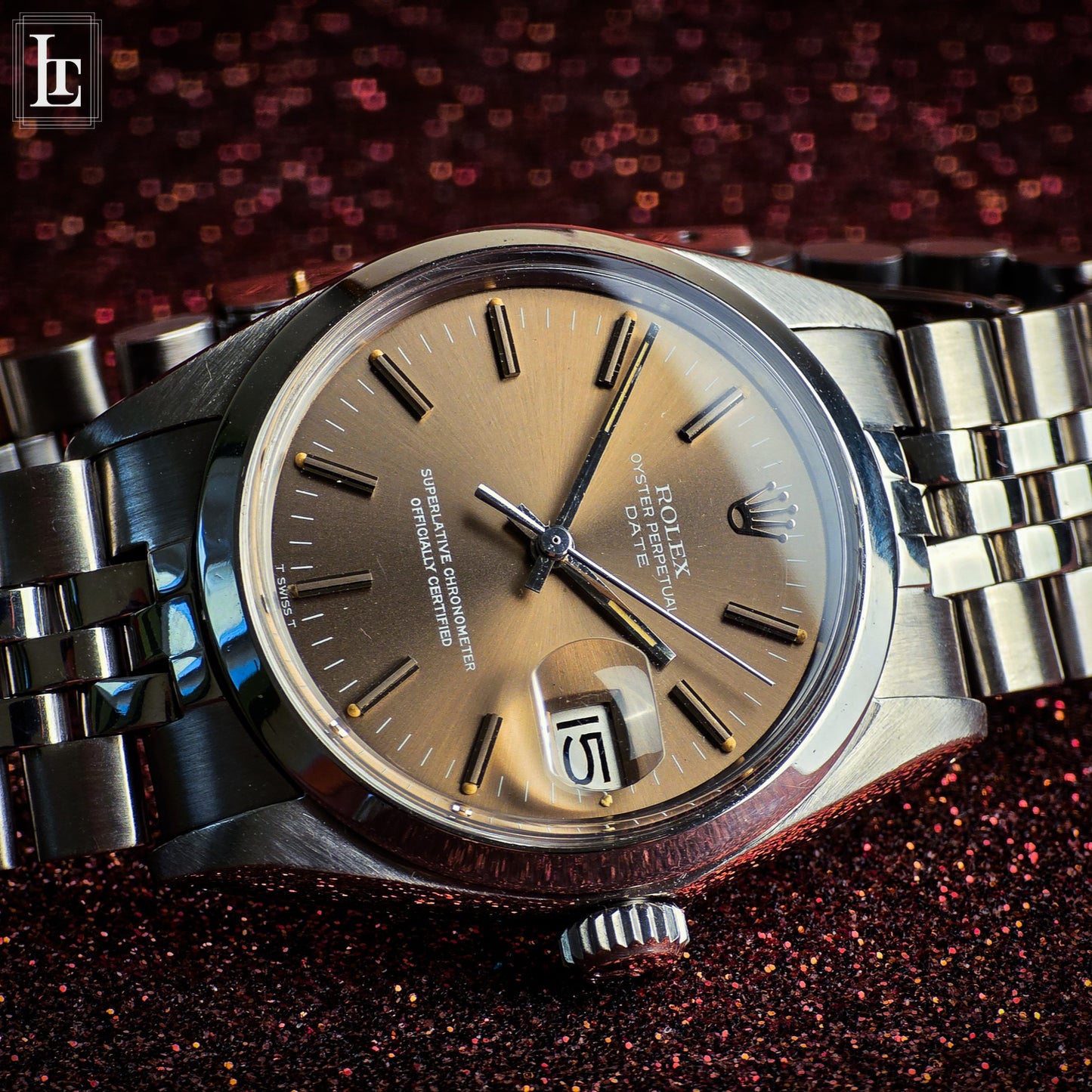 Rolex Date ref.1500 dial caramello