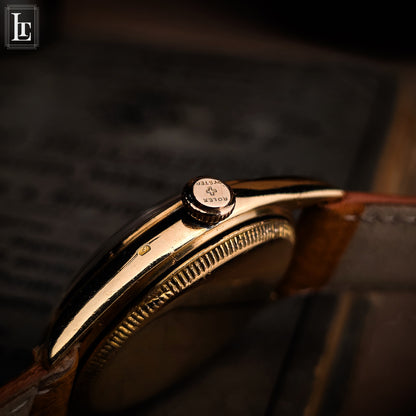 Rolex Precision Ref. 4365 nero oro rosa 18k