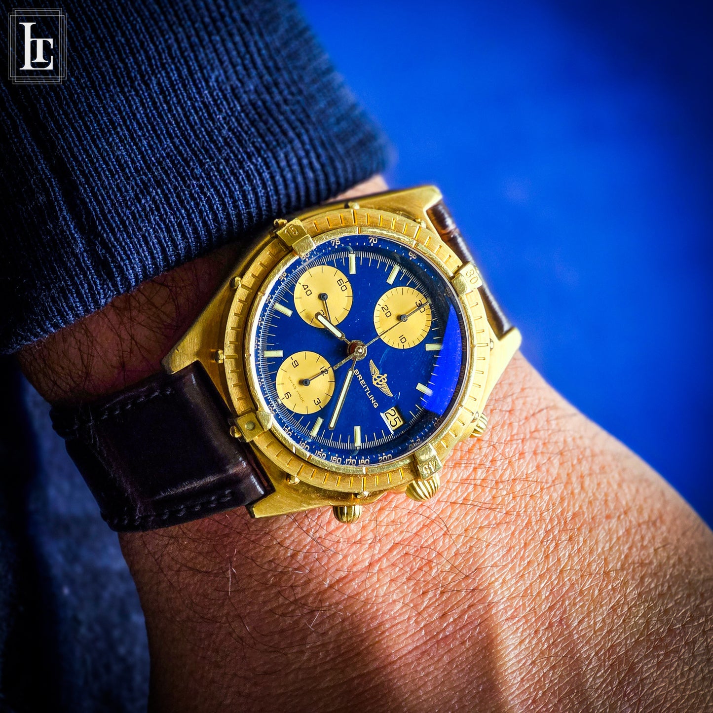 Breitling Chronomat blue 18k
