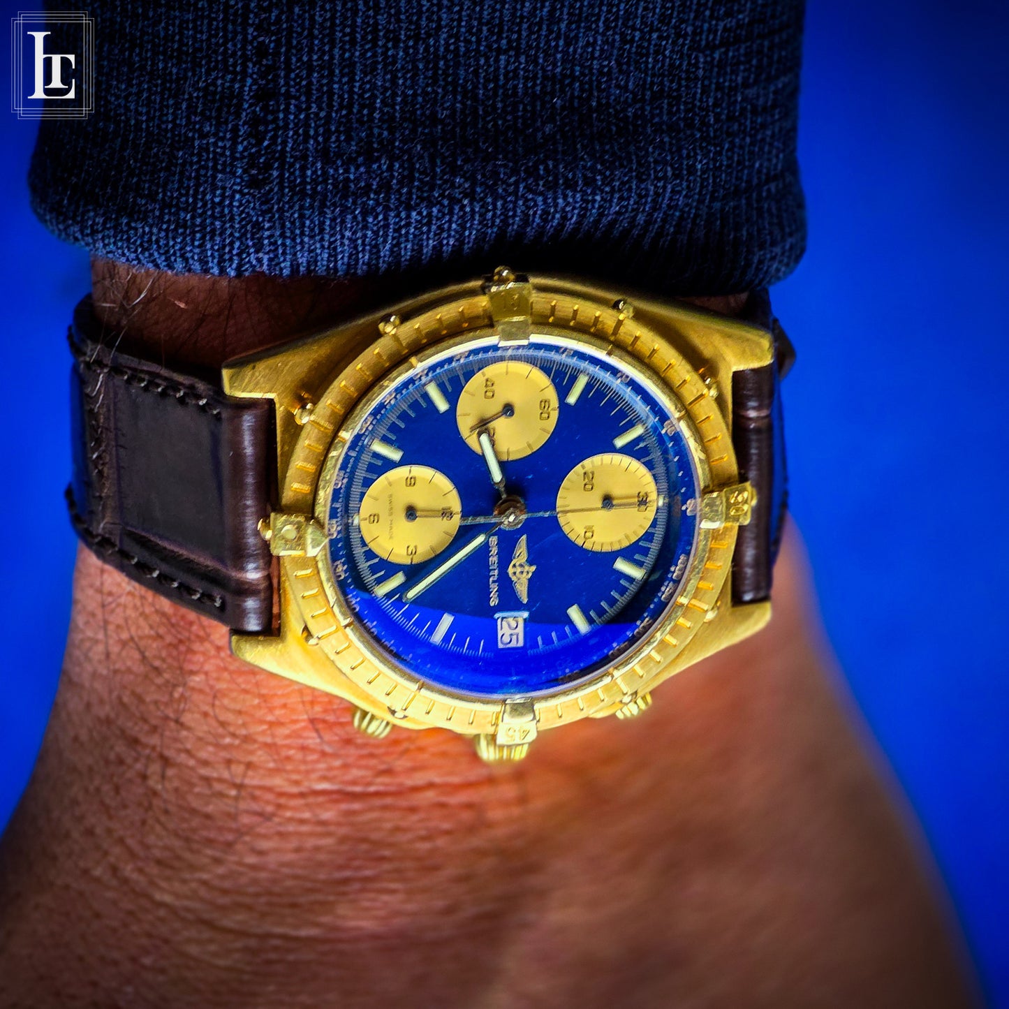 Breitling Chronomat blue 18k
