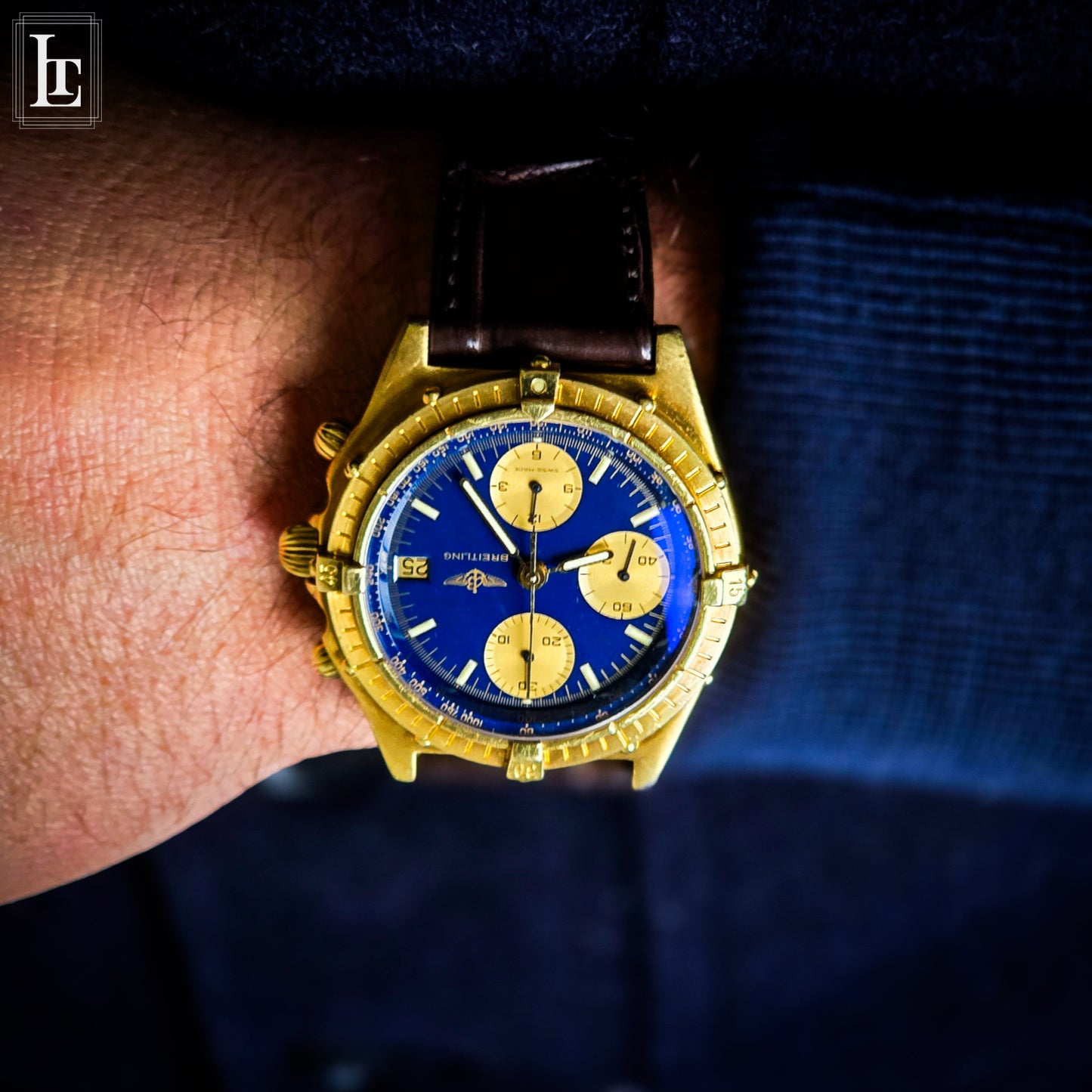 Breitling Chronomat blue 18k