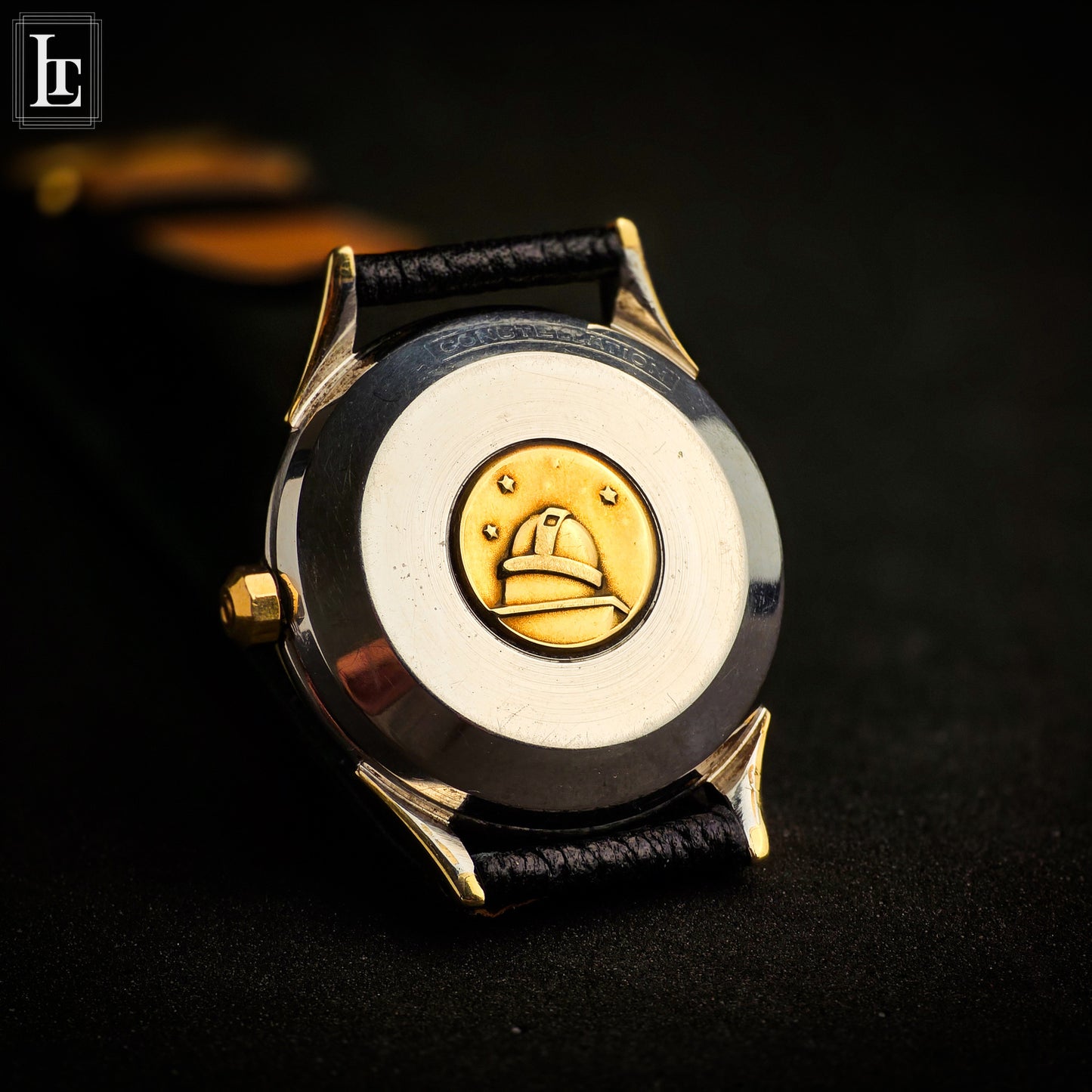 Omega Constellation nero gilt 