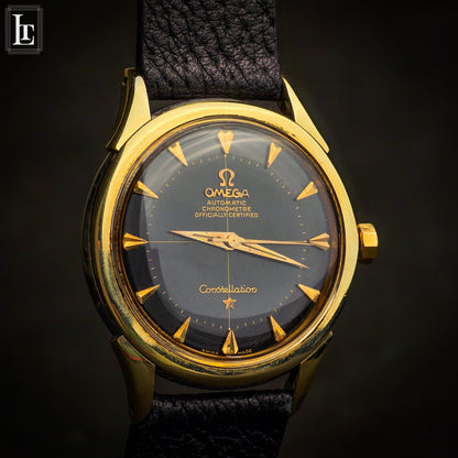 Omega Constellation nero gilt 