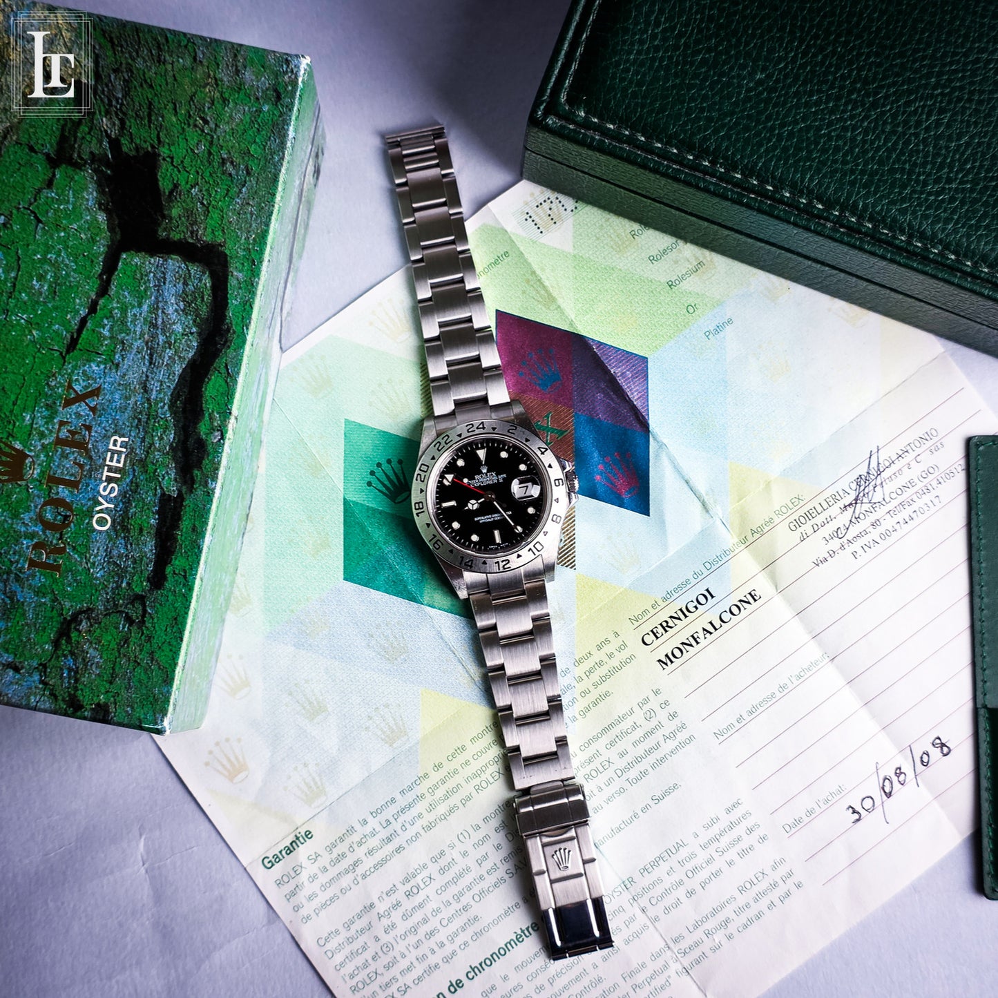 Rolex Explorer II black SEL b&p