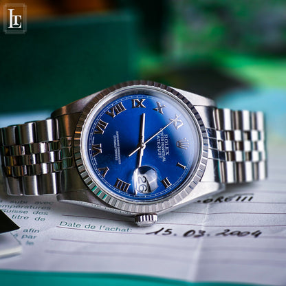Rolex Datejust 16220 Blue