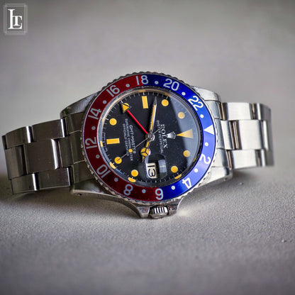 Rolex GMT Master 16750 Pepsi b&p Harrods