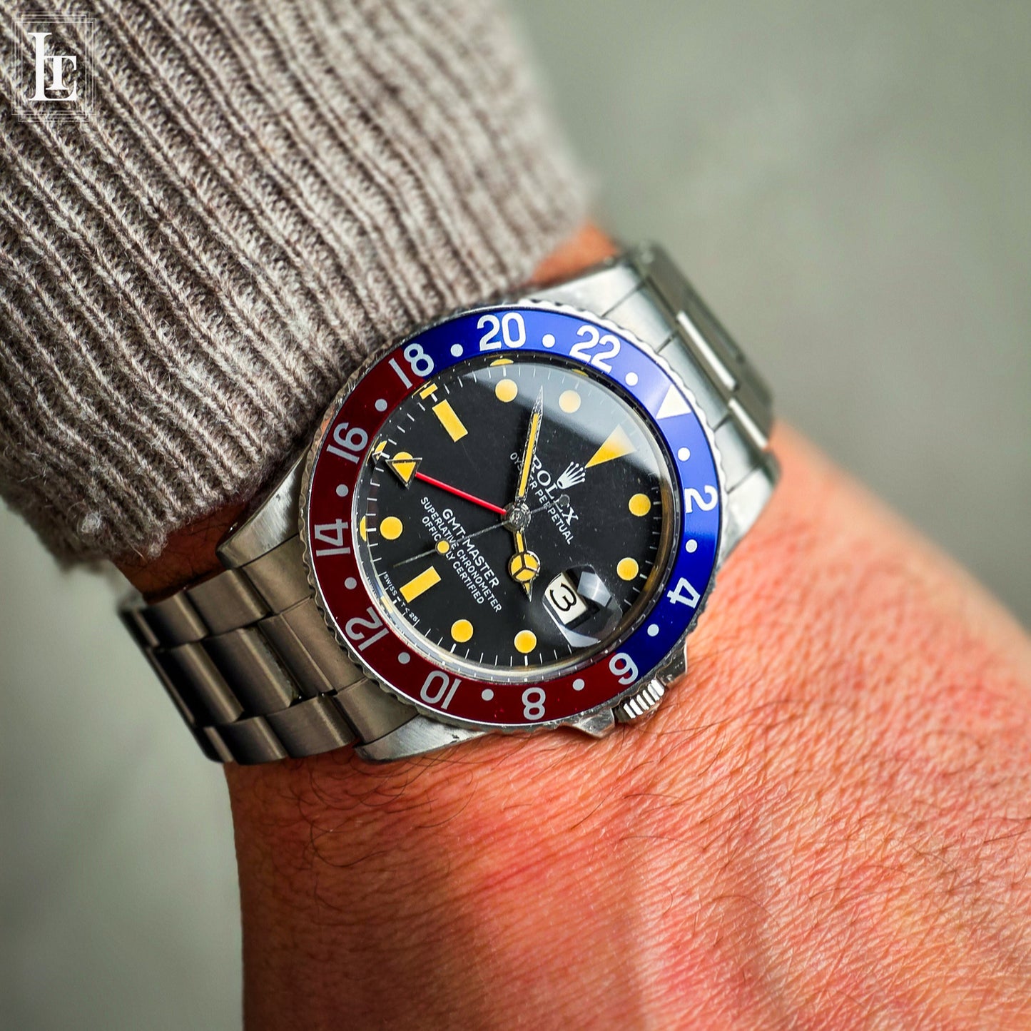 Rolex GMT Master 16750 Pepsi b&p Harrods