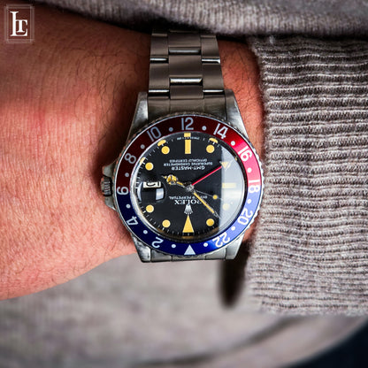 Rolex GMT Master 16750 Pepsi b&p Harrods