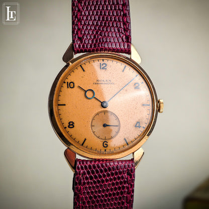 Rolex Chronometre pink gold