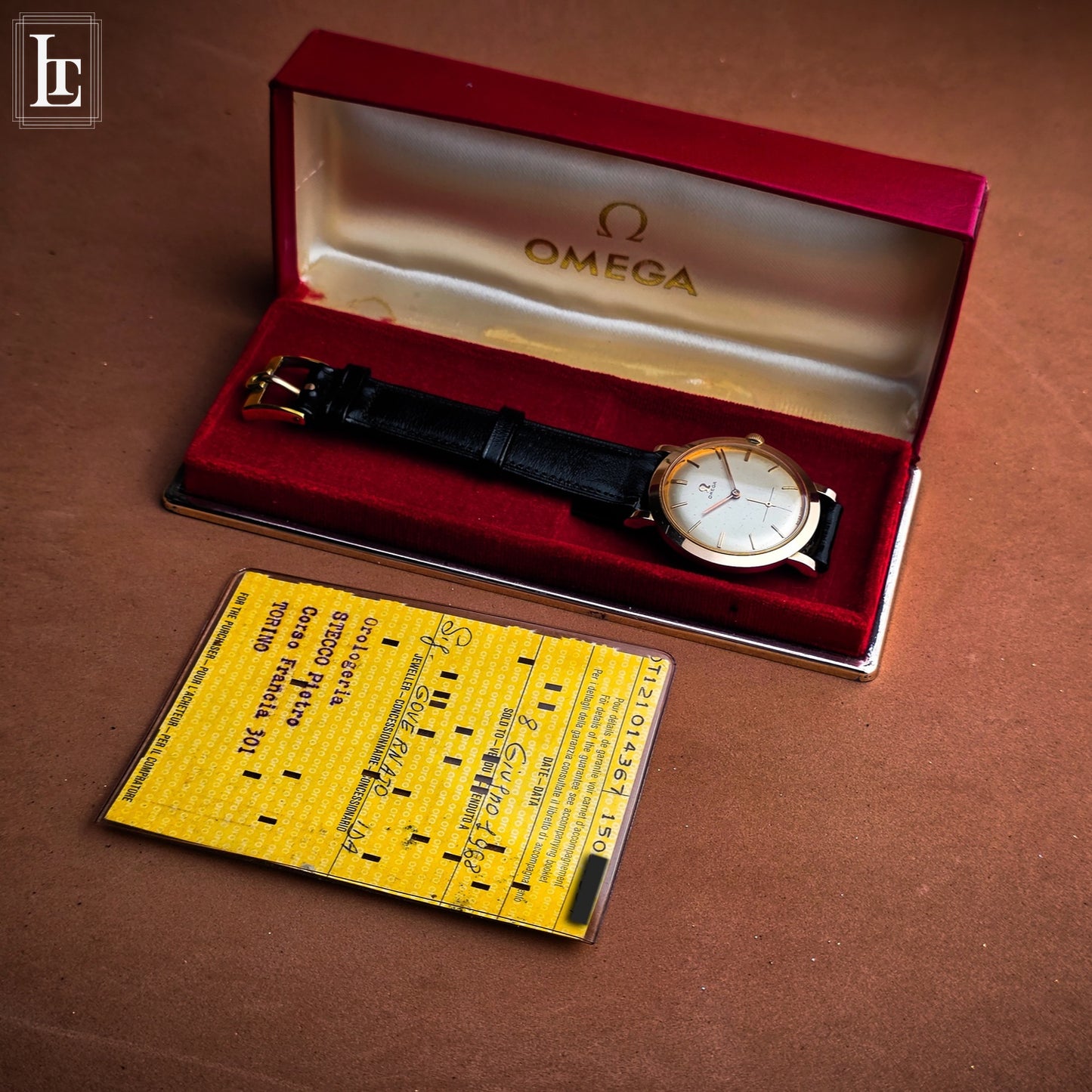 Omega classic rose gold b&p