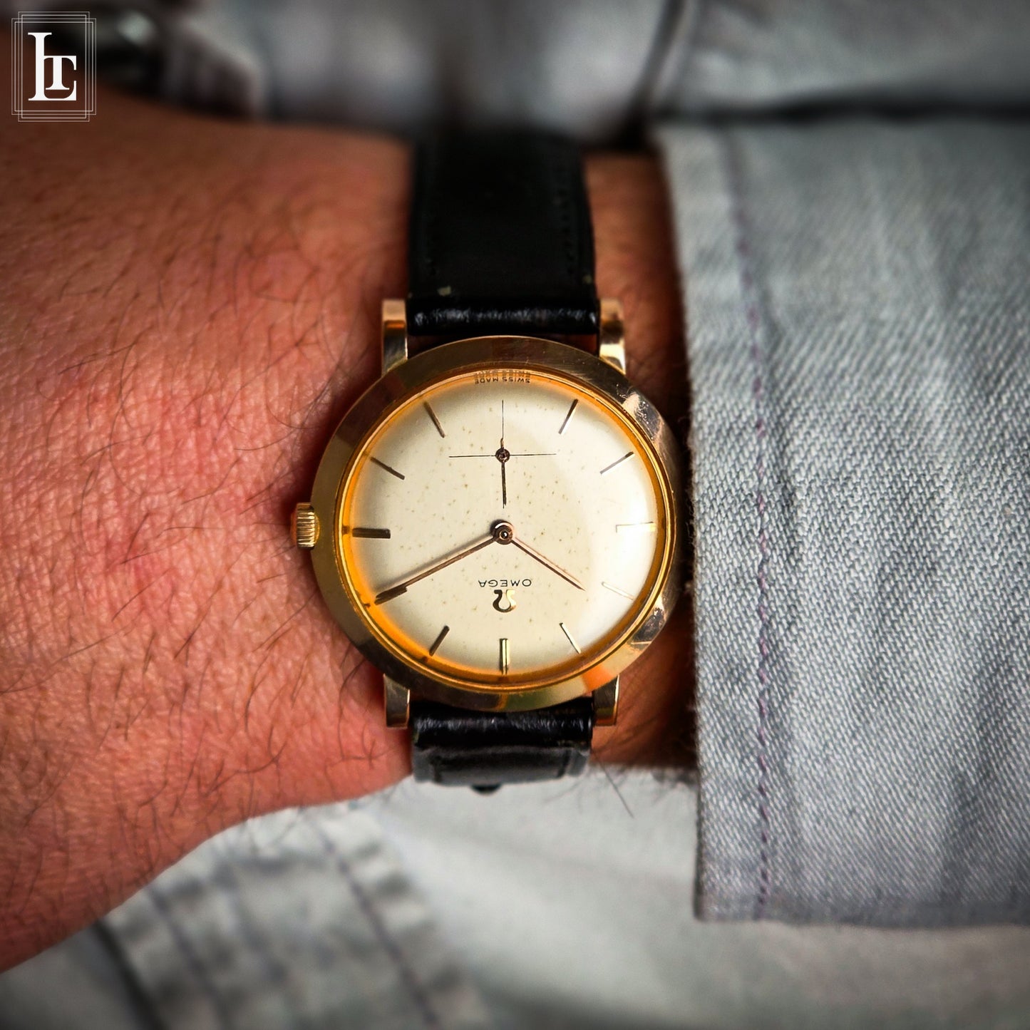 Omega classic rose gold b&p