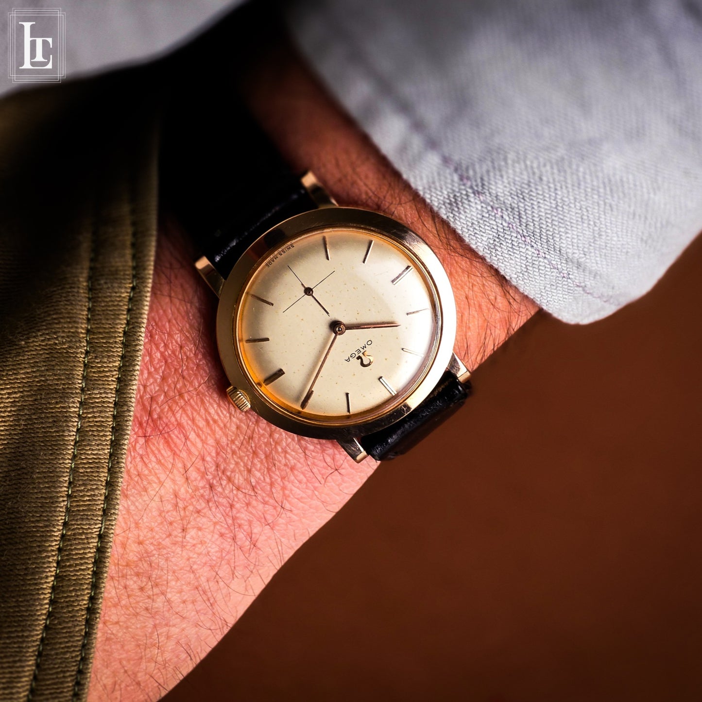 Omega classic rose gold b&p