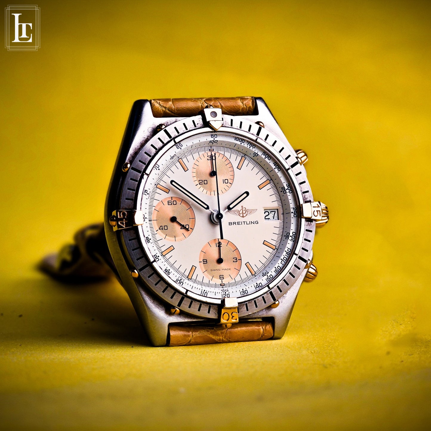 Breitling Chronomat gold subdials