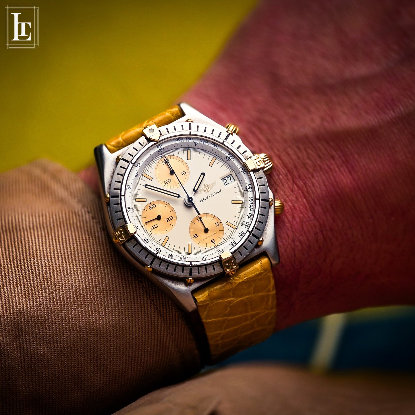 Breitling Chronomat gold subdials