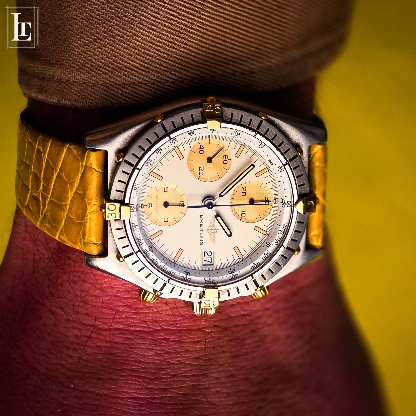 Breitling Chronomat gold subdials