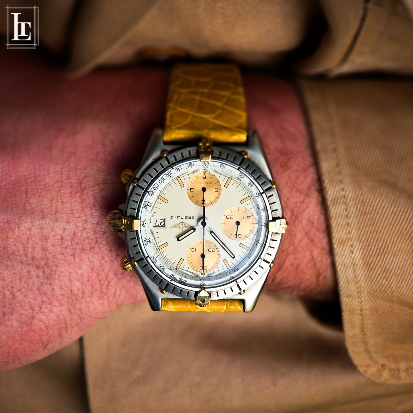 Breitling Chronomat gold subdials