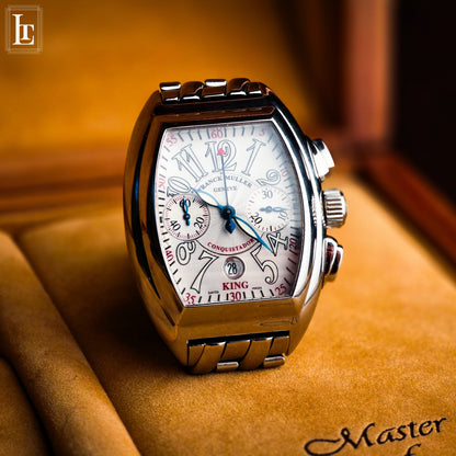 Frank Muller King Conquistador chronograph b&p