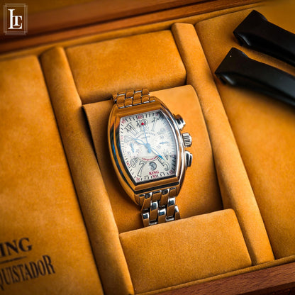 Frank Muller King Conquistador chronograph b&p