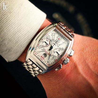 Frank Muller King Conquistador chronograph b&p