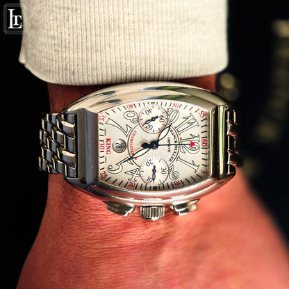 Frank Muller King Conquistador chronograph b&p