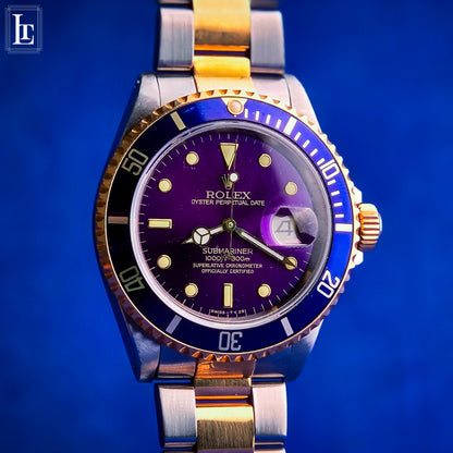 Rolex Submariner 16613 con quadrante viola