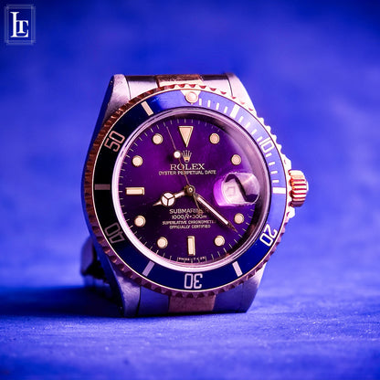 Rolex Submariner 16613 con quadrante viola