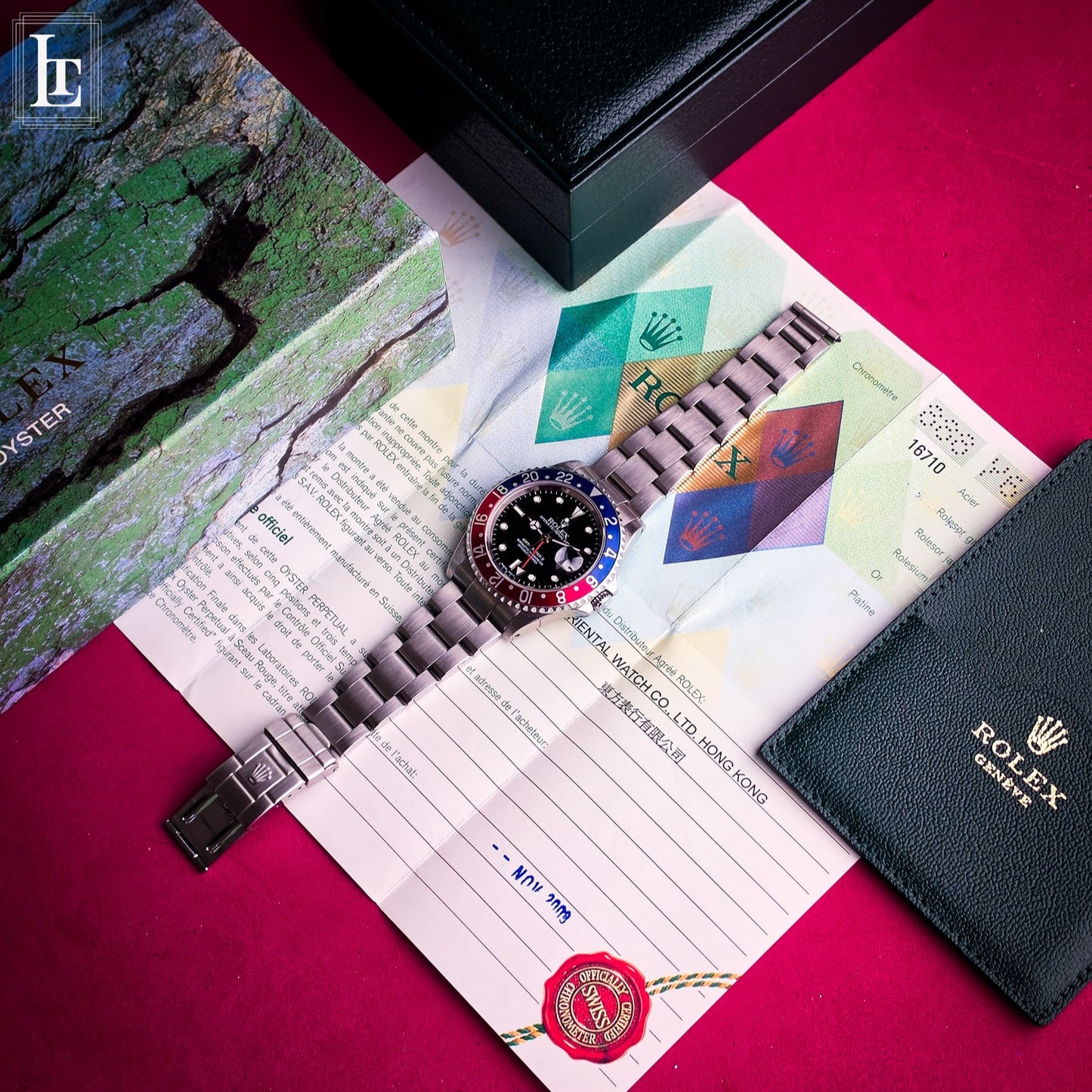 Rolex GMT Master II 16710 Pepsi Full Set