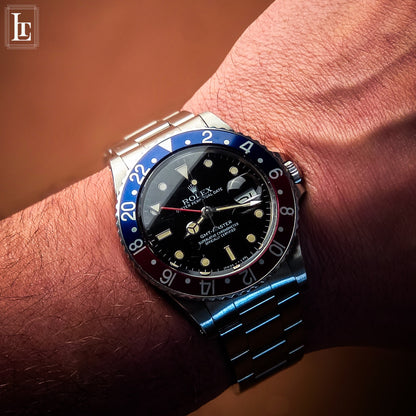 Rolex GMT Master 16750 Pepsi Full Set