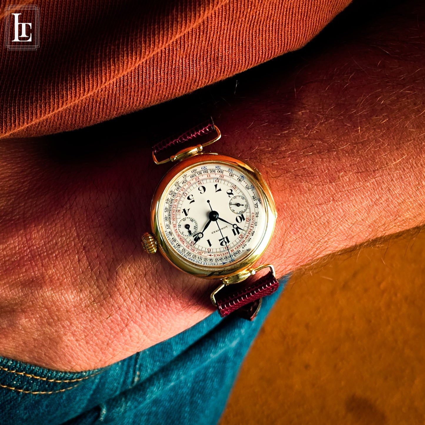 Cronografo Longines 13.33 in oro