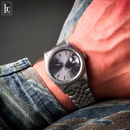 Rolex Datejust 16220 Grigio Full Set