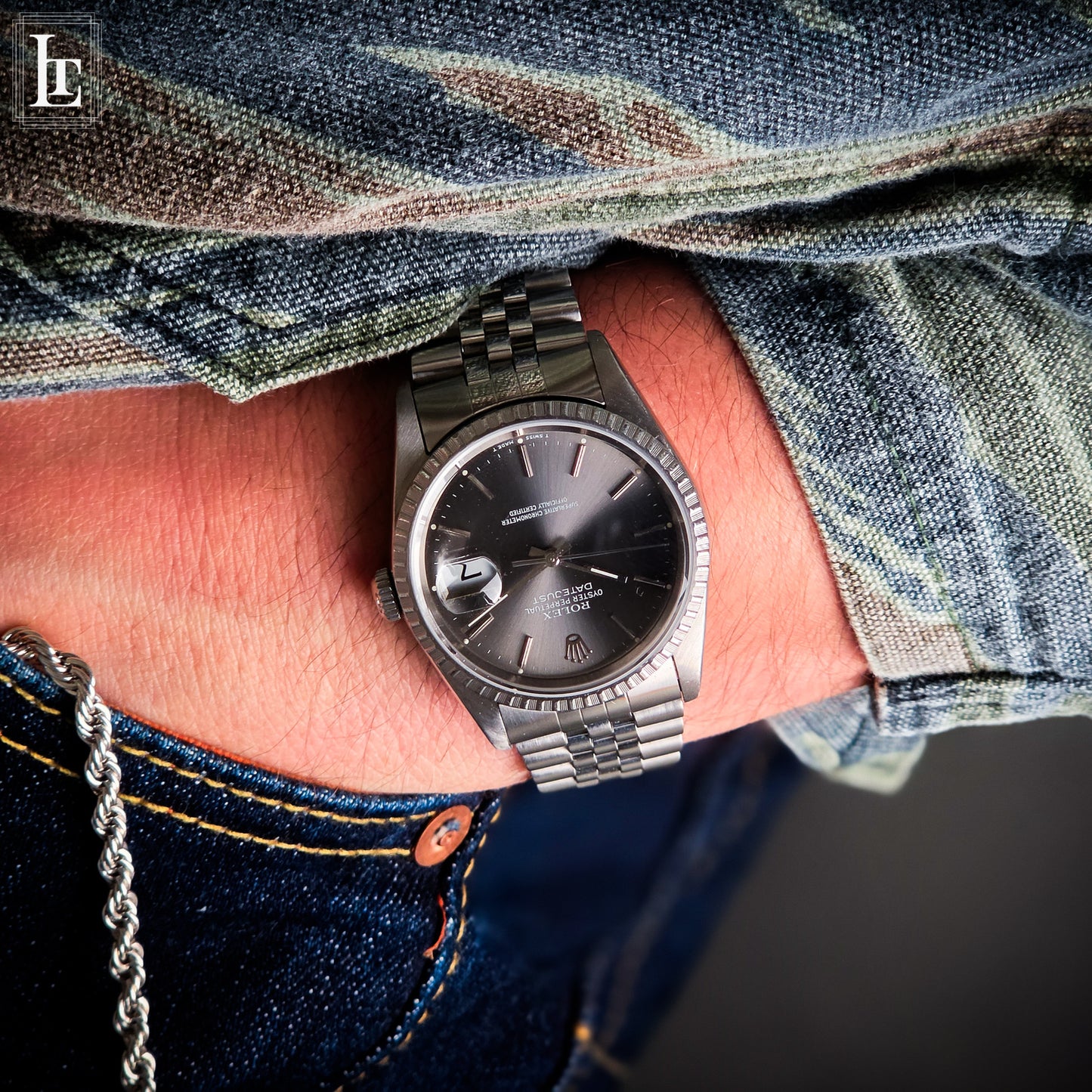 Rolex Datejust 16220 Grigio Full Set