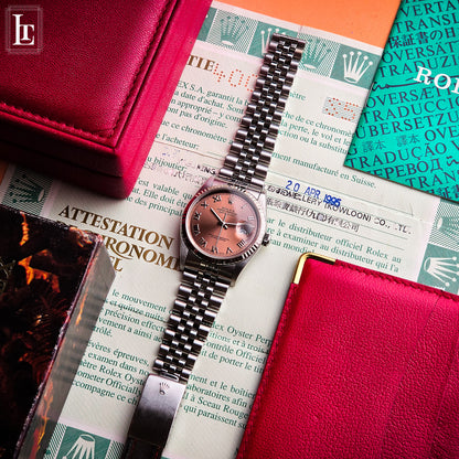 Rolex Datejust 16234 Full Set Salmone
