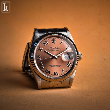 Rolex Datejust 16234 Full Set Salmone